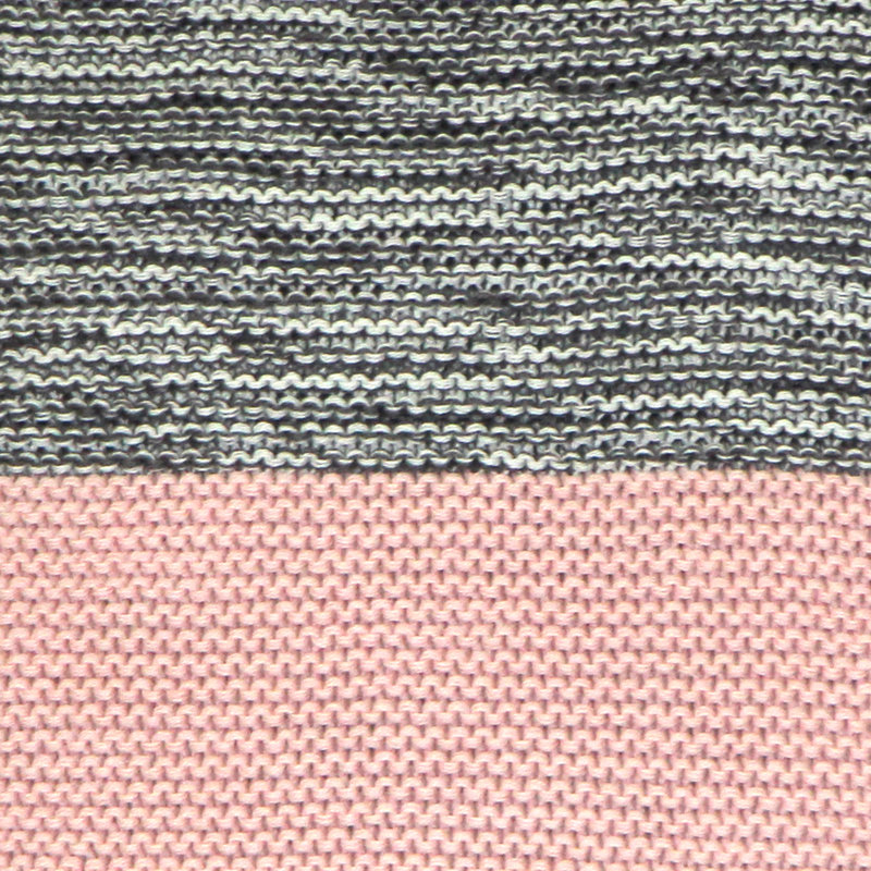 Coussin Hygge, Rose / Gris