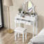 Ensemble coiffeuse et tabouret Craney-1575454762