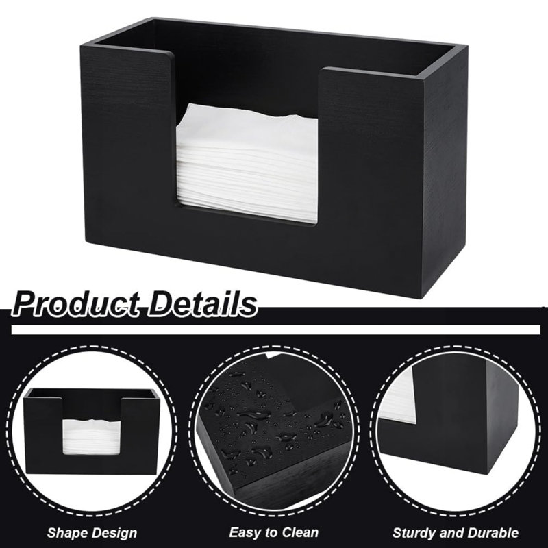 Solid Wood Napkin Holder