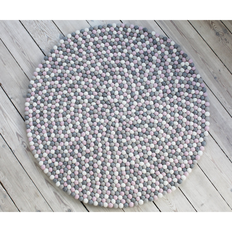 Gambier Solid Colour Hand Woven 180cm X 120cm Area Rug, Round 90 x 90cm