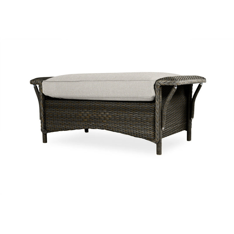 Nantucket Outdoor Ottoman, Remy Pebble, Mink
