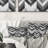 Grey  Modern Herringbone Flow IV - Modern Throw Pillow-108514335