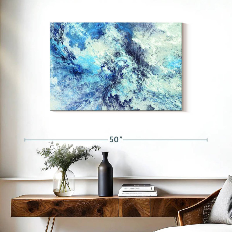 Avery Icy Clouds Abstract, 24" H x 36" W