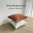 100% Cotton Shell Pillow Insert with Zipper, Silk Fiber Fill - 20"x20"-124797312