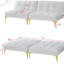 Tissu convertible futon avec pieds en métal