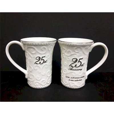 Ensemble de 2 tasses 25 Anniversary