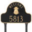 Pineapple Welcome Arch Address Sign Plaque with Lawn Stakes-1973644874