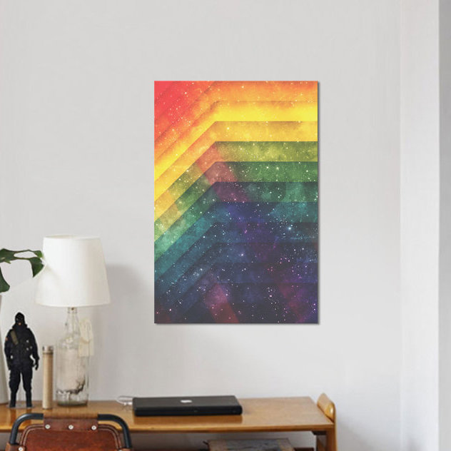 «Time and Space», impression sur toile tendue, H 40 po x l 26 po x P 1,5 po, Toile tendue, Pas de tapis
