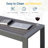 43" All-Weather Aluminum Patio Coffee Table-967340367