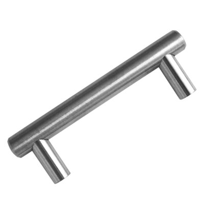 Outdoor Use Powder Coated Brushed Nickel Stainless Steel Bar Pull Handle - 3" X 4"