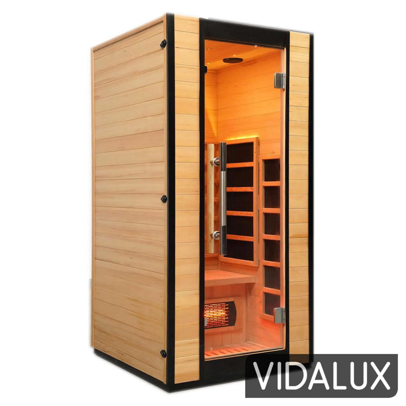 Vidalux Platinum 1 Person Full Spectrum Infrared Sauna With Complete Heat