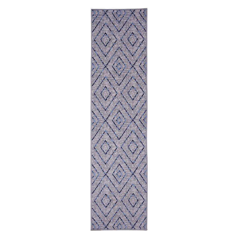 Finkelstein Geometric Indoor Rug, Runner 2' x 8'