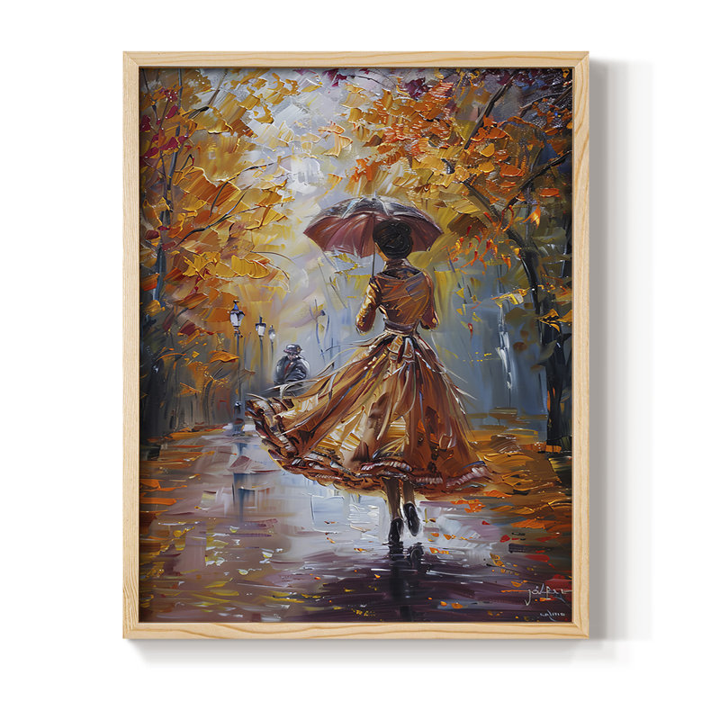 Série encadrée WOMEN DCxxxi - bois massif, Naturel, H 21 po x l 17 po