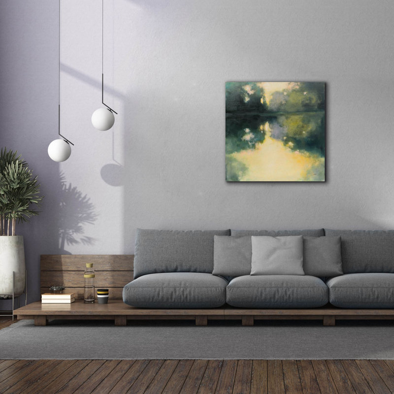  «Summer Glow» par Julia Purinton, art mural sur toile, 12 po x 12 po, H 37 po x l 37 po x P 1,5 po