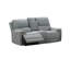 Ensemble de canapé et causeuse inclinable électrique 2 pièces Cote W USB, console, boucle grise Cote