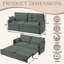 2 Seater Fabric Sofa Bed-1050032640