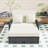PE Rattan Double Chaise Lounge with Adjustable Backrest, Footrest and Comfortable Cushion-965410285-965410282