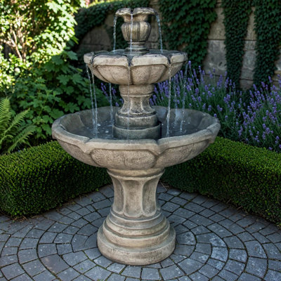 Positano Tiered Cast Stone Fountain