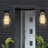 2-Pack Outdoor Wall Light Fixture, Weatherproof LED Wall Sconce With Bubble Crystal And Light Sensor - 12W Per Lamp