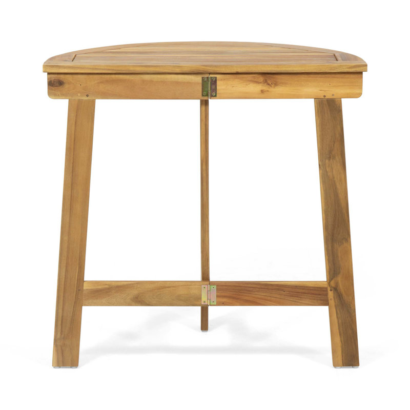 Table bistro pliante d'extérieur en bois d'acacia