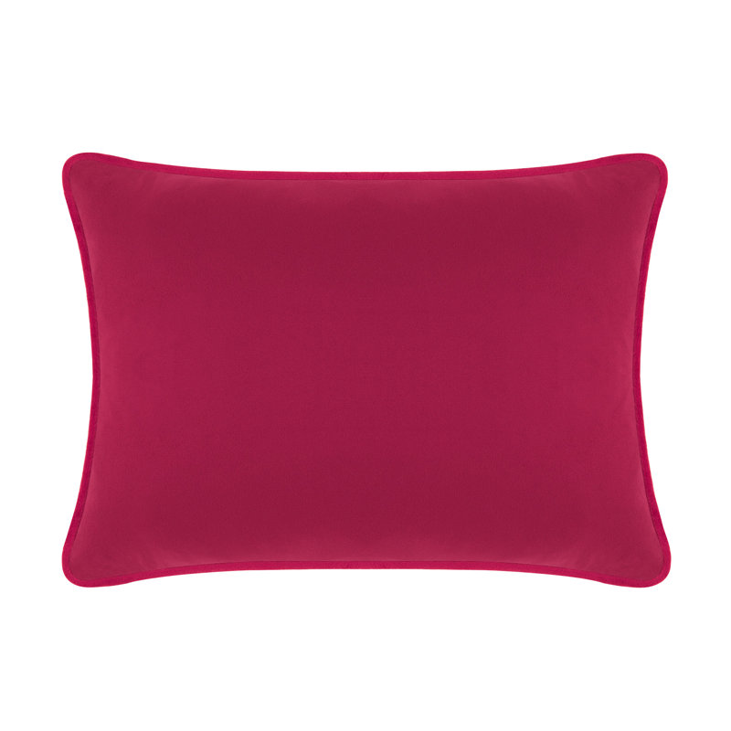 Coussin Sparkles Home | Strass et fausses perles | Rembourrage en plumes | Couleurs personnalisables, Velours fuchsia