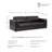 Arne Zuri 95'' Genuine Leather Sofa