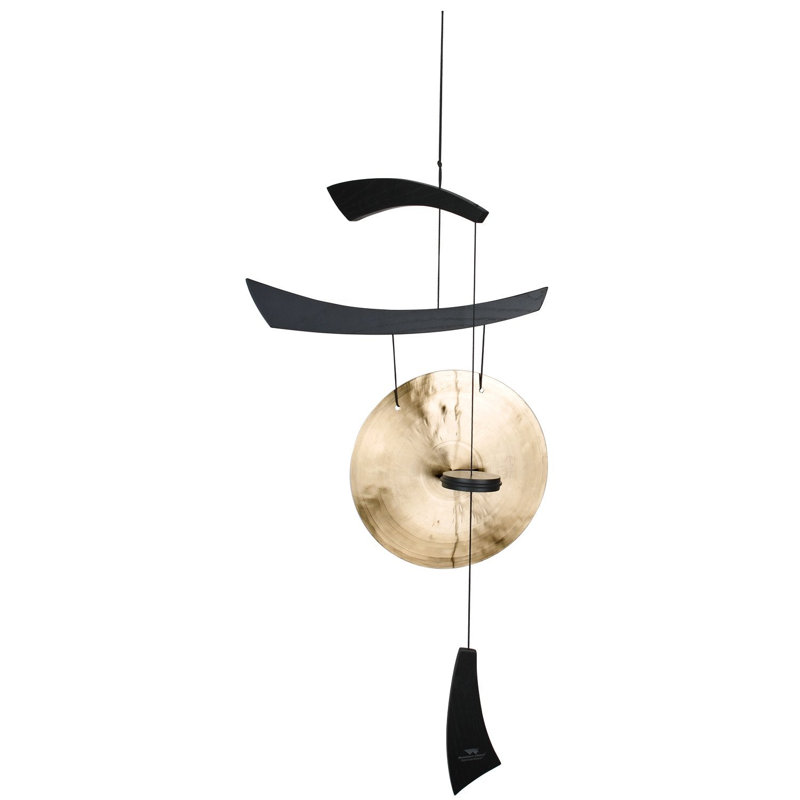 Carillon empereur gong, H 34 po x l 10 po x P 2,8 po, Noir