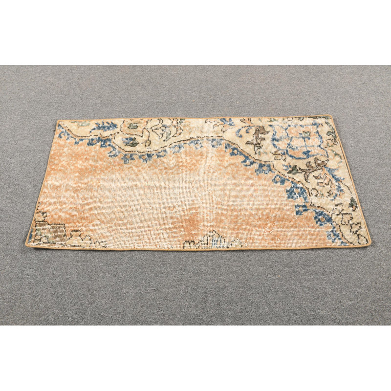 Antique Turkish Handwoven Wool Rug with Faded Oushak Design for Vintage Home Decor