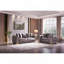 Causeuse de style moderne en argent