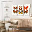 Collection de papillons oranges-108146993