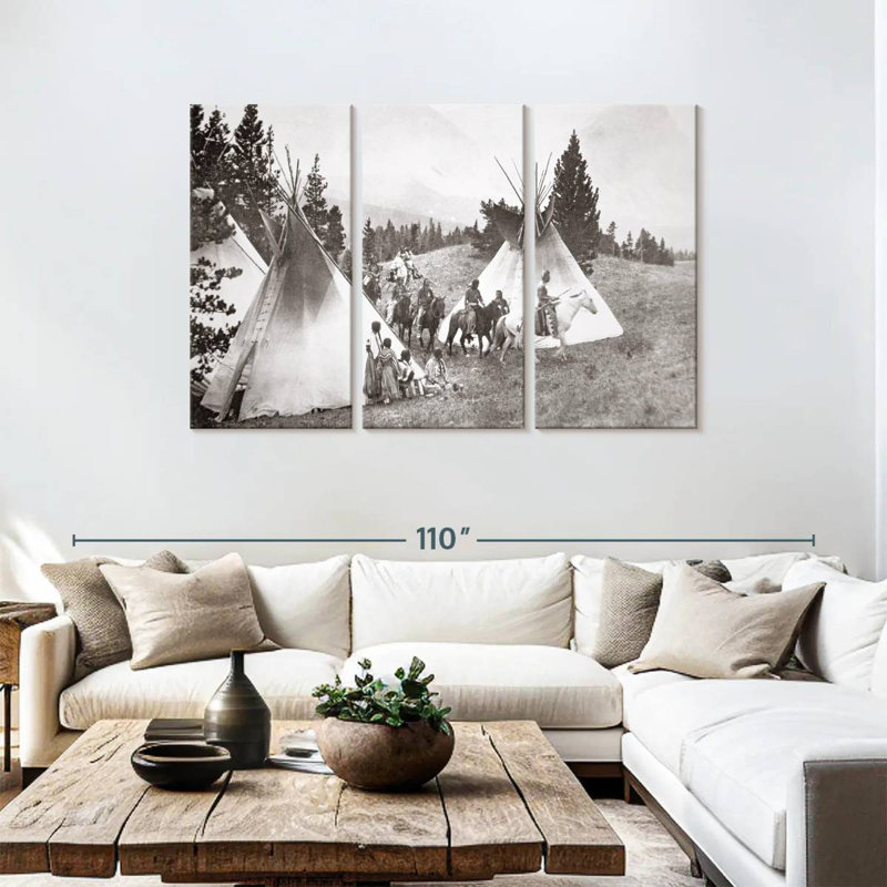 Tipi amérindien Camp Montana, H 28 po x l 45 po