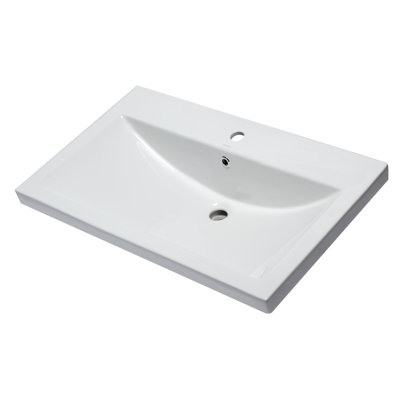 31.5'' L Single Bowl Porcelain Kitchen Sink