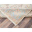 Tapis persan 11 pi 10 po x 14 pi 2 po blanc albâtre rétro, propre et doux, velours complet, 100% laine, noué à la main, côtés et extrémités sécurisés, très grand tapis oriental, très grand