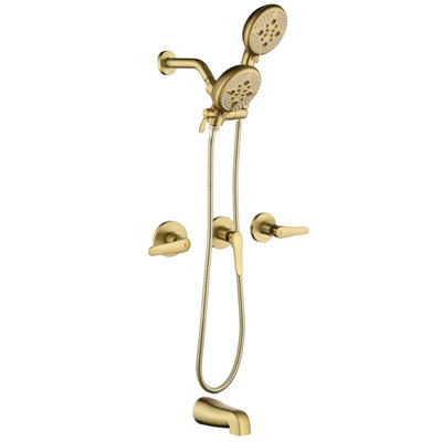 Ensemble de robinet de douche à 3 poignées avec système de douche