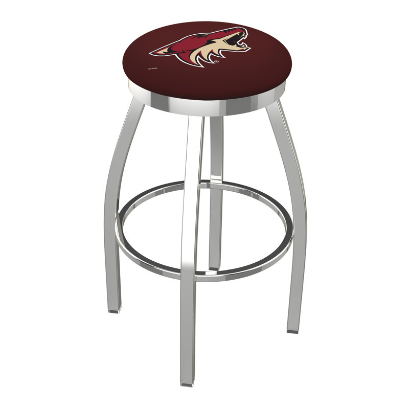 NHL Swivel Extra Tall Stool, Arizona Coyotes, Chrome, "Bar Stool (30" Seat Height)"