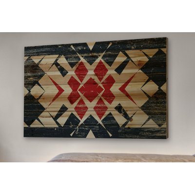 « red is through », reproduction d’impression sur bois