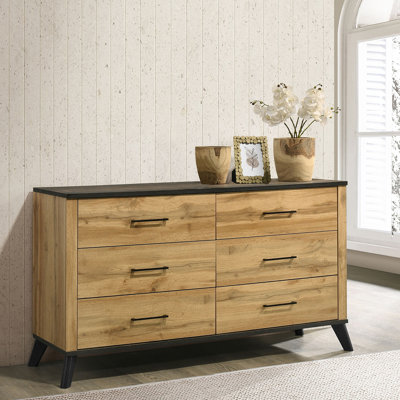 Commode 6 tiroirs Fraser Natural Pine