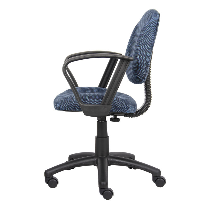 Task Chair, Blue Twill, Loop Arms