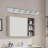 Modern 6-Light Chrome LED Vanity Mirror Light Fixture
