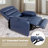  Wide Lay Flat Power Lift Recliner Chair for Elderly, Heavy Duty Oversized Faux Leather Lift Chairs with Heat and Massage and Charging Ports, Big and Tall Electric Recliner for Adults, Navy Blue-129176064-117579652