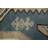 Stylish Blue Diamond Patterned Oriental Runner Rug 3x12