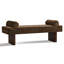 Banc rembourré en chenille l 60 po-1027625170