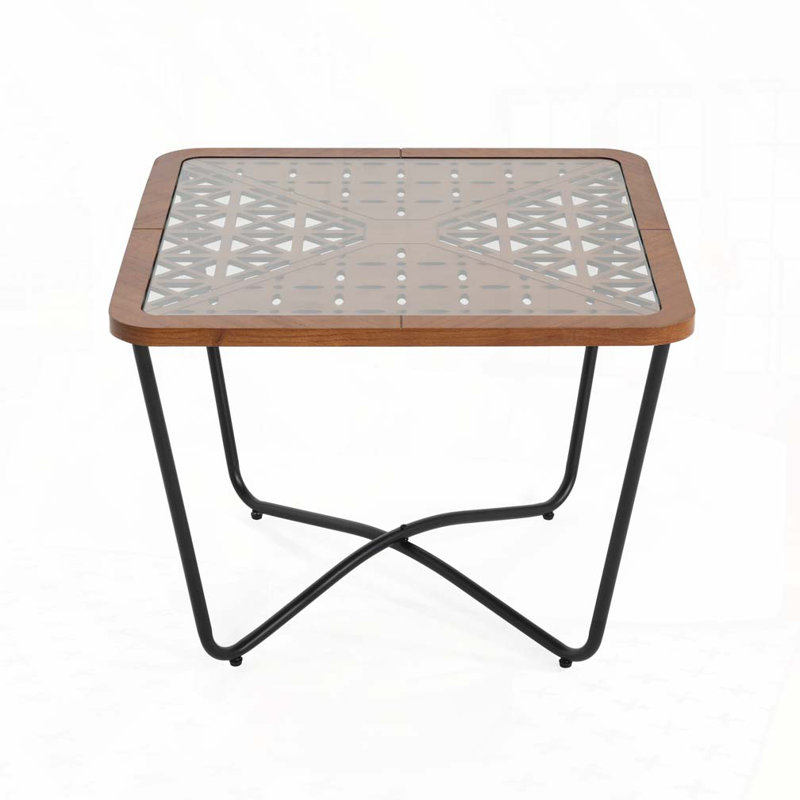 Table basse Tristan Mid-Century Modern, Clair