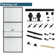Metal and Glass Sliding Barn Door with Installation Hardware Kit ( Soft-close Included)