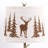 Rustic Antler Table Lamp and Deer Floor Lamp Set