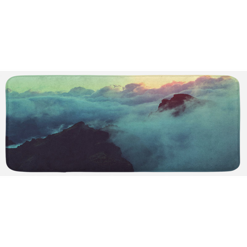 Rustic Polyester Kitchen Mat