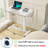  Adjustable Overbed Table - Folding Portable Laptop Desk With Gas Spring Height Adjustment