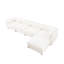 Canapé modulaire modulaire avec rangement, dossier cylindrique et accoudoirs-1130216545