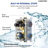Ceiling Mount 12" High-Pressure Rainfall Shower Faucet, Dual Rainfall Shower Head System with Thermostatic Valve-79242911