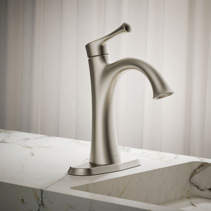 Buckley Single-Handle Bathroom Sink Faucet, 1.0 Gpm, 1 GPM, Brushed Nickel